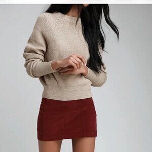 Free People Too Good Cream Knit Pullover Sweater